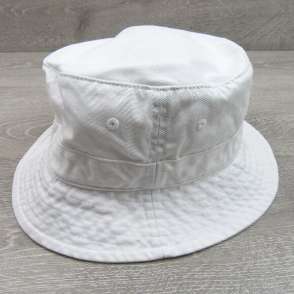 Polo Ralph Lauren Embroidered Bear Bucket Hat Adult Size S/M White NEW - Picture 6 of 11